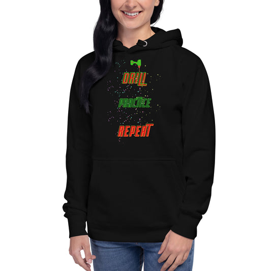 Drill Practice Repeat! (Unisex Hoodie)