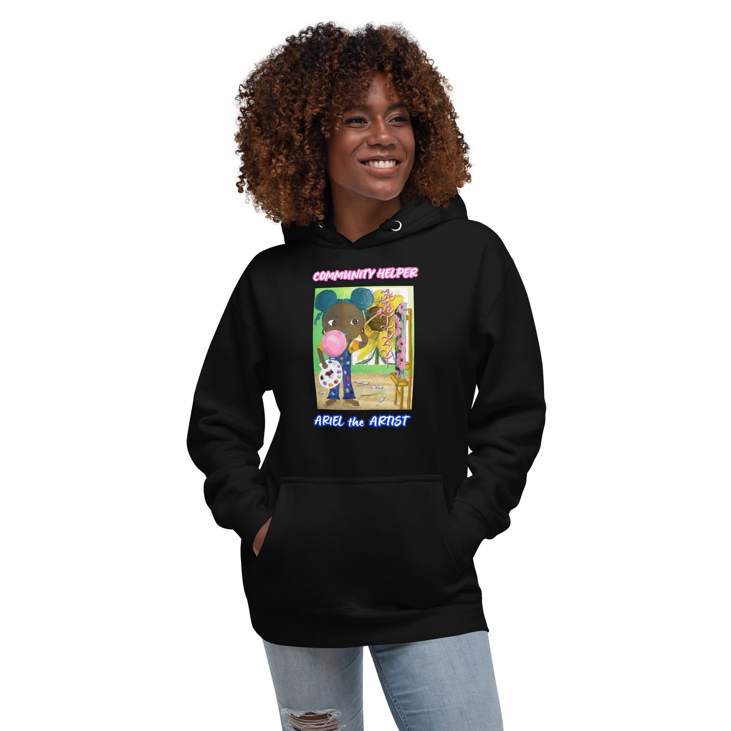Ariel the Artist! (Community Helper) Unisex Hoodie