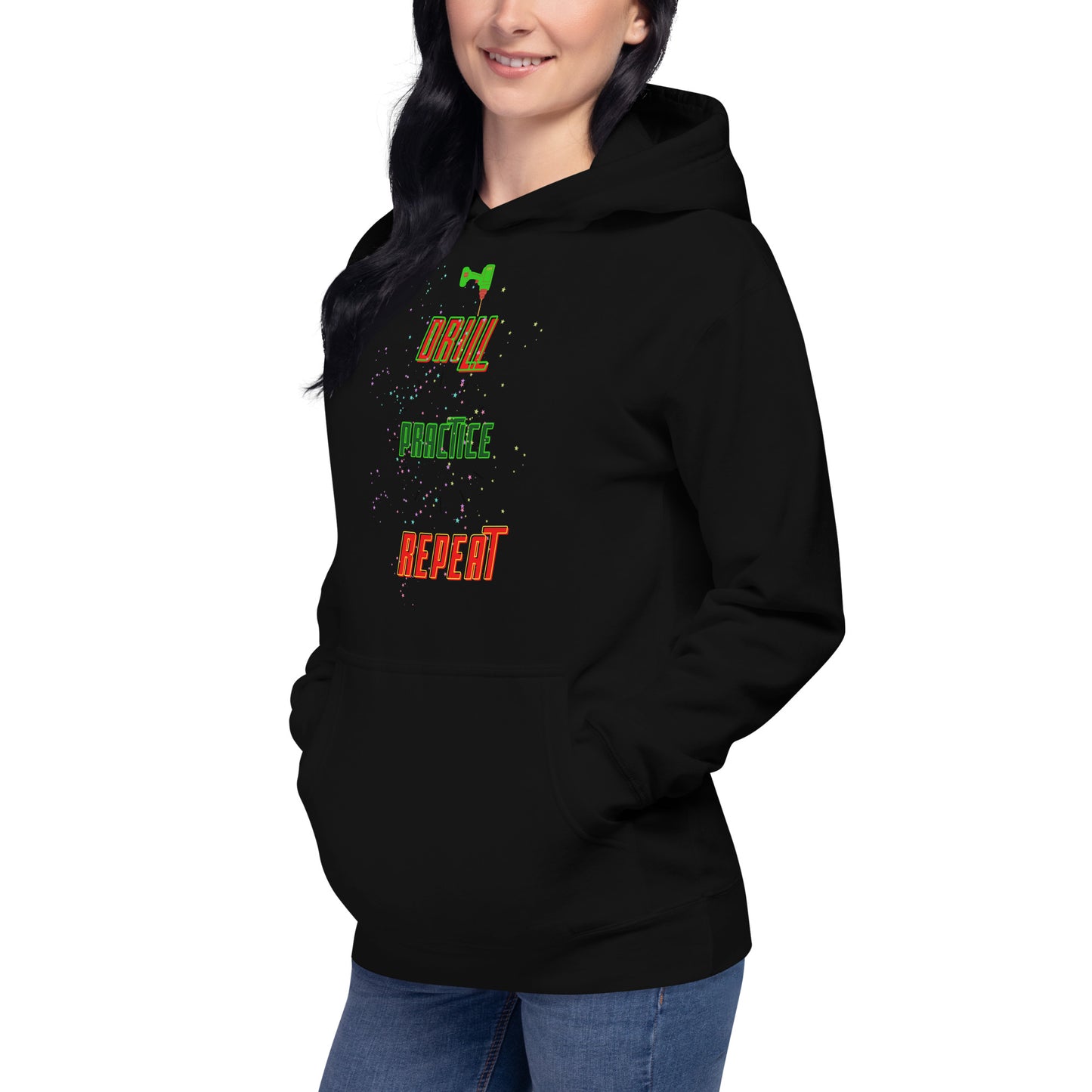 Drill Practice Repeat! (Unisex Hoodie)