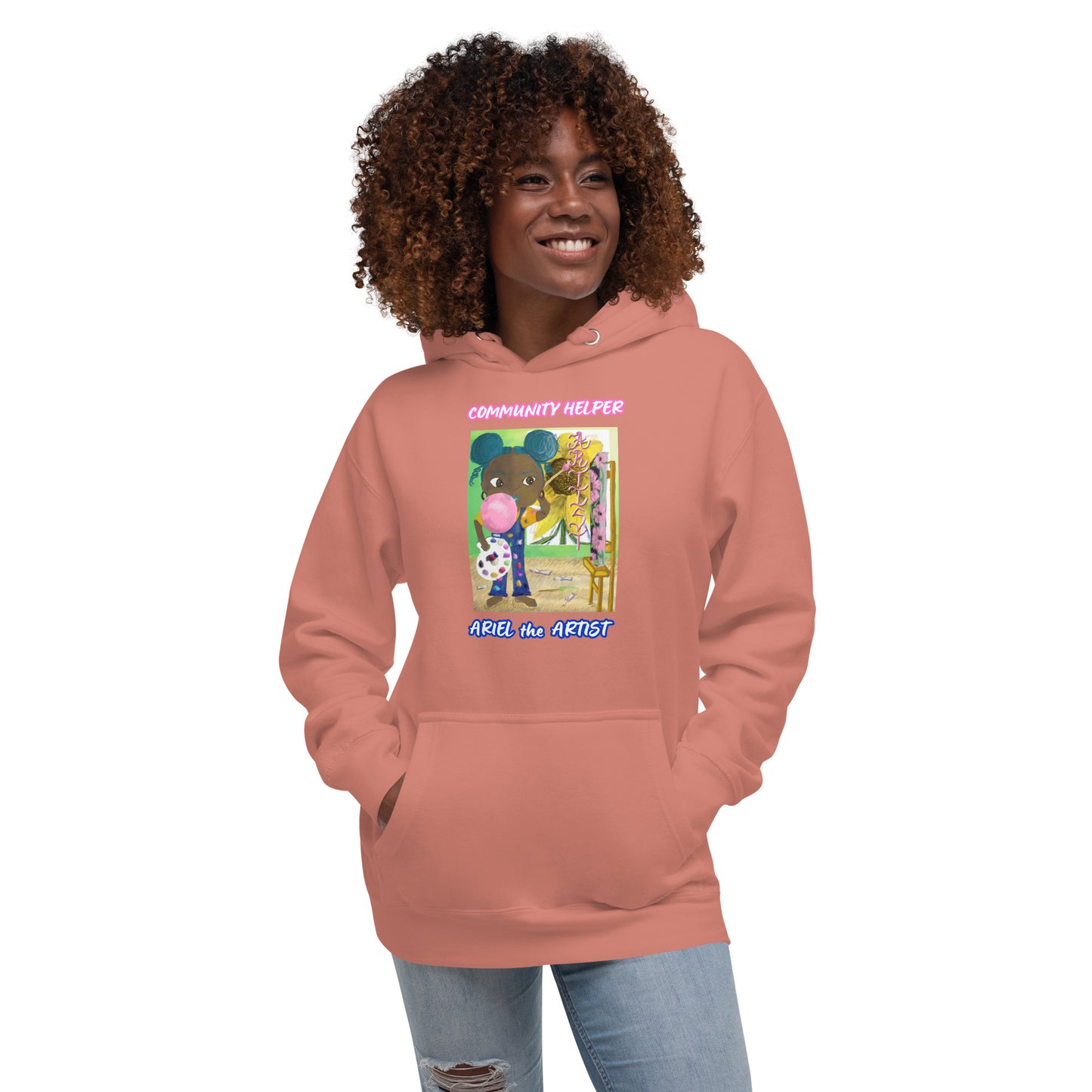 Ariel the Artist! (Community Helper) Unisex Hoodie