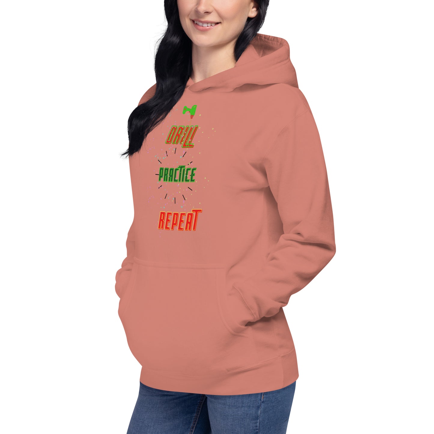 Drill Practice Repeat! (Unisex Hoodie)