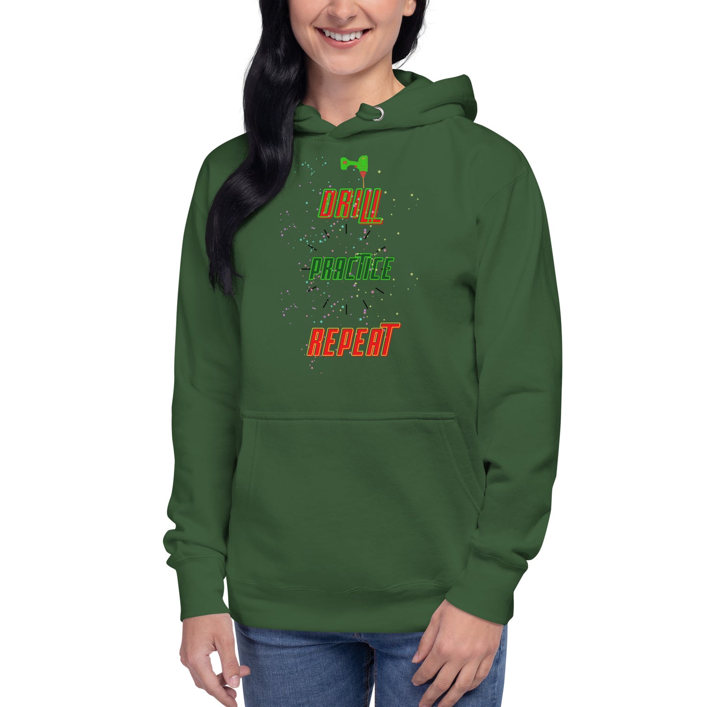 Drill Practice Repeat! (Unisex Hoodie)