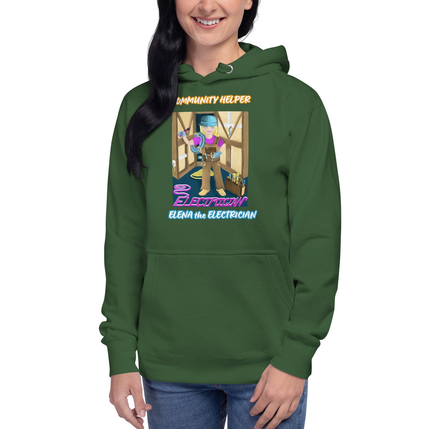 Elena the Electrician! (Community Helper) Unisex Hoodie