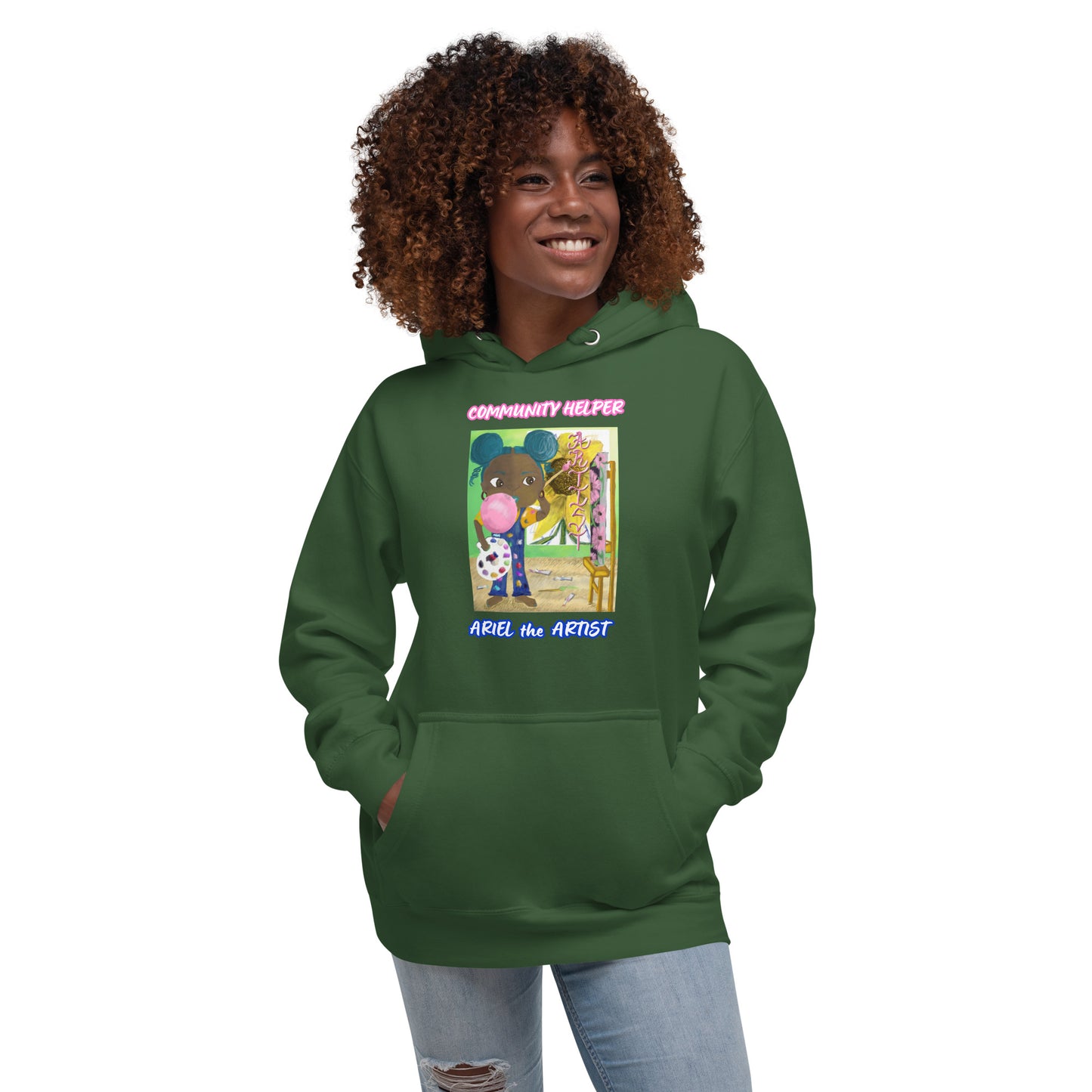 Ariel the Artist! (Community Helper) Unisex Hoodie