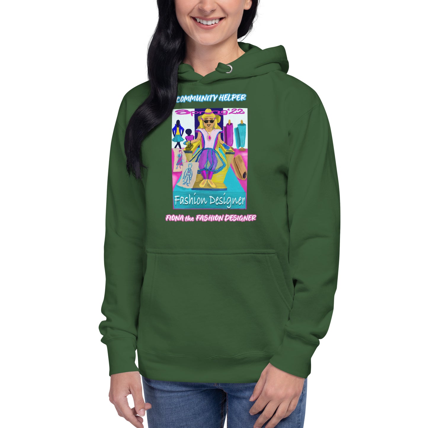 Fiona the Fashion Designer (Community Helper) Unisex Hoodie