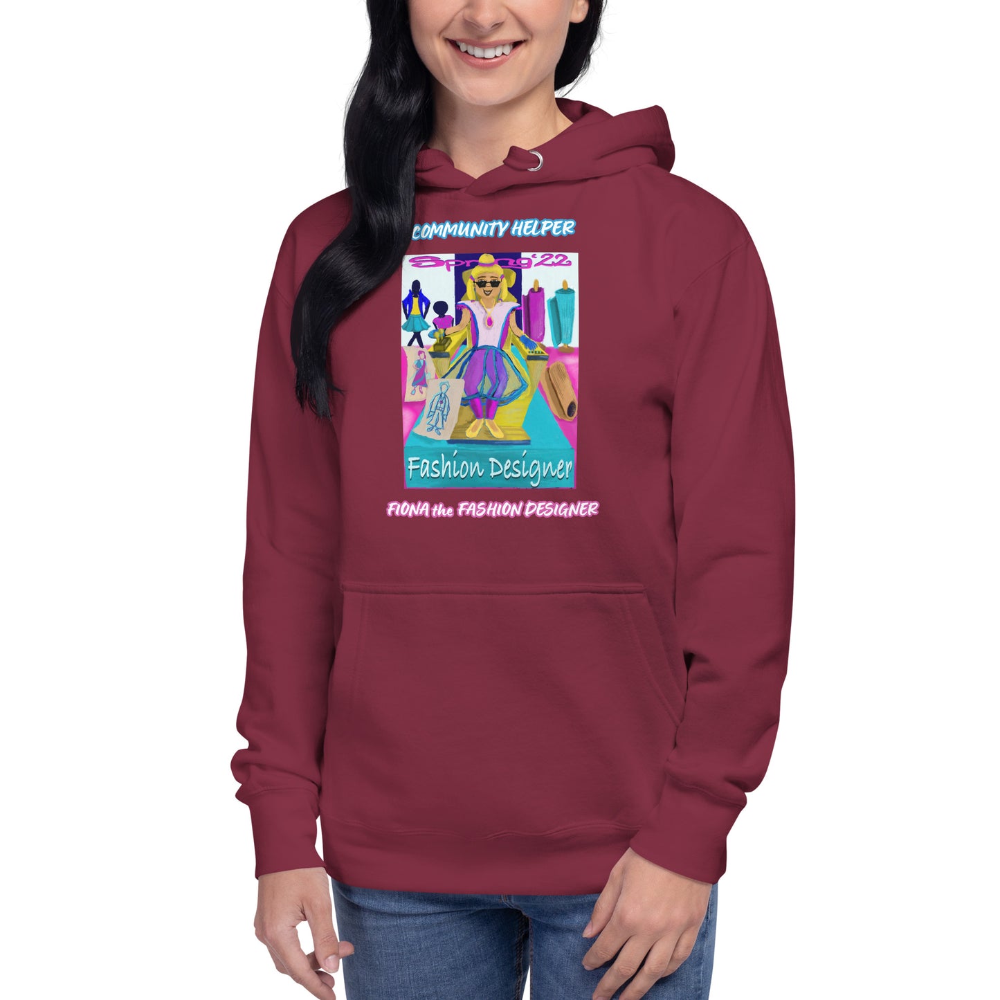 Fiona the Fashion Designer (Community Helper) Unisex Hoodie