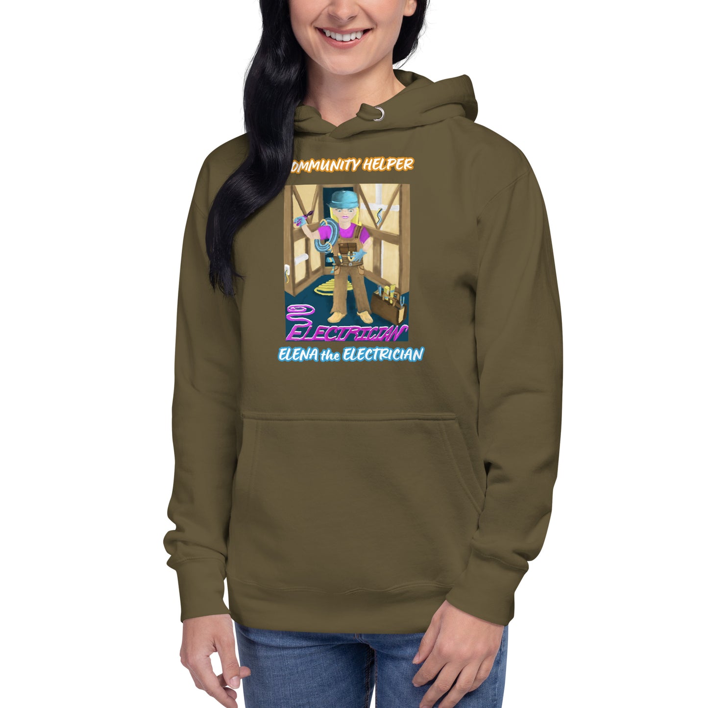 Elena the Electrician! (Community Helper) Unisex Hoodie
