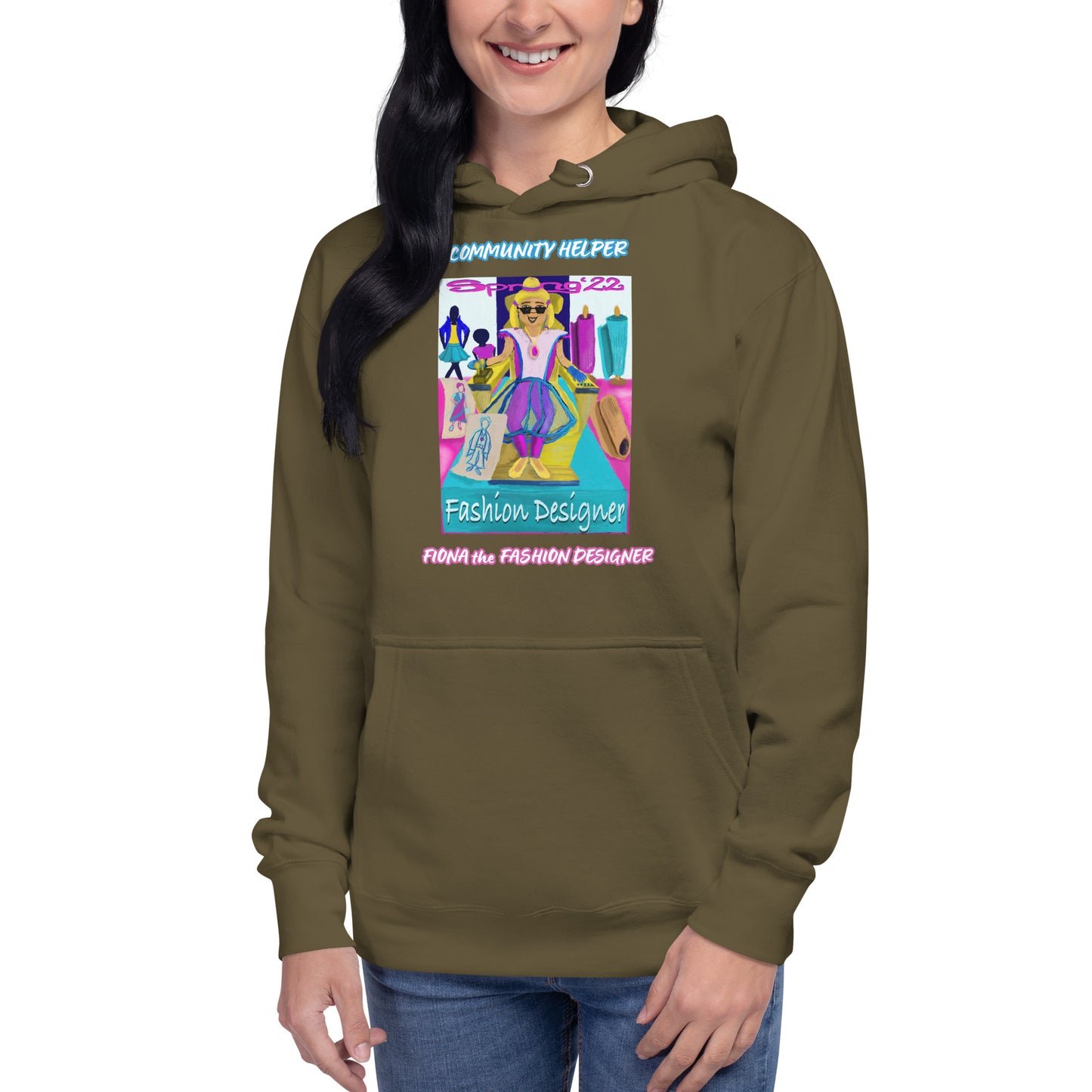 Fiona the Fashion Designer (Community Helper) Unisex Hoodie