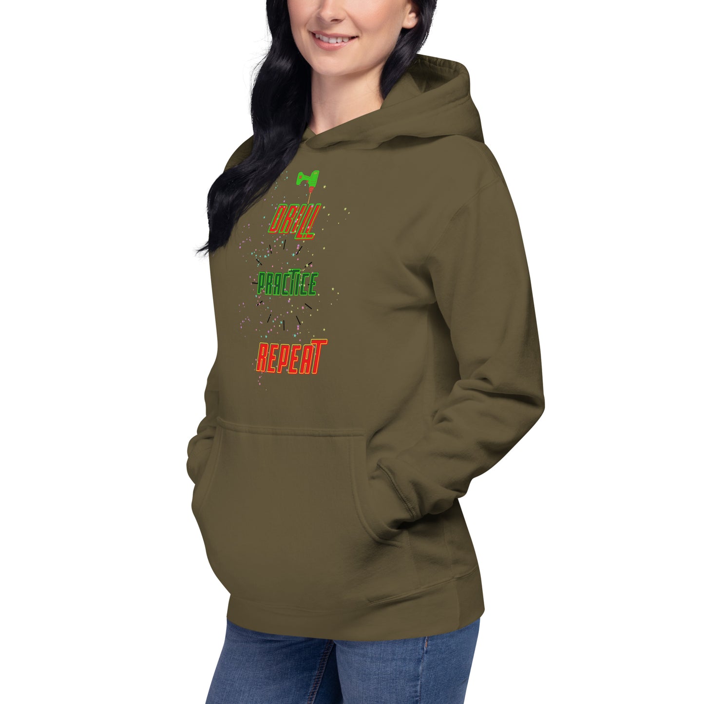Drill Practice Repeat! (Unisex Hoodie)