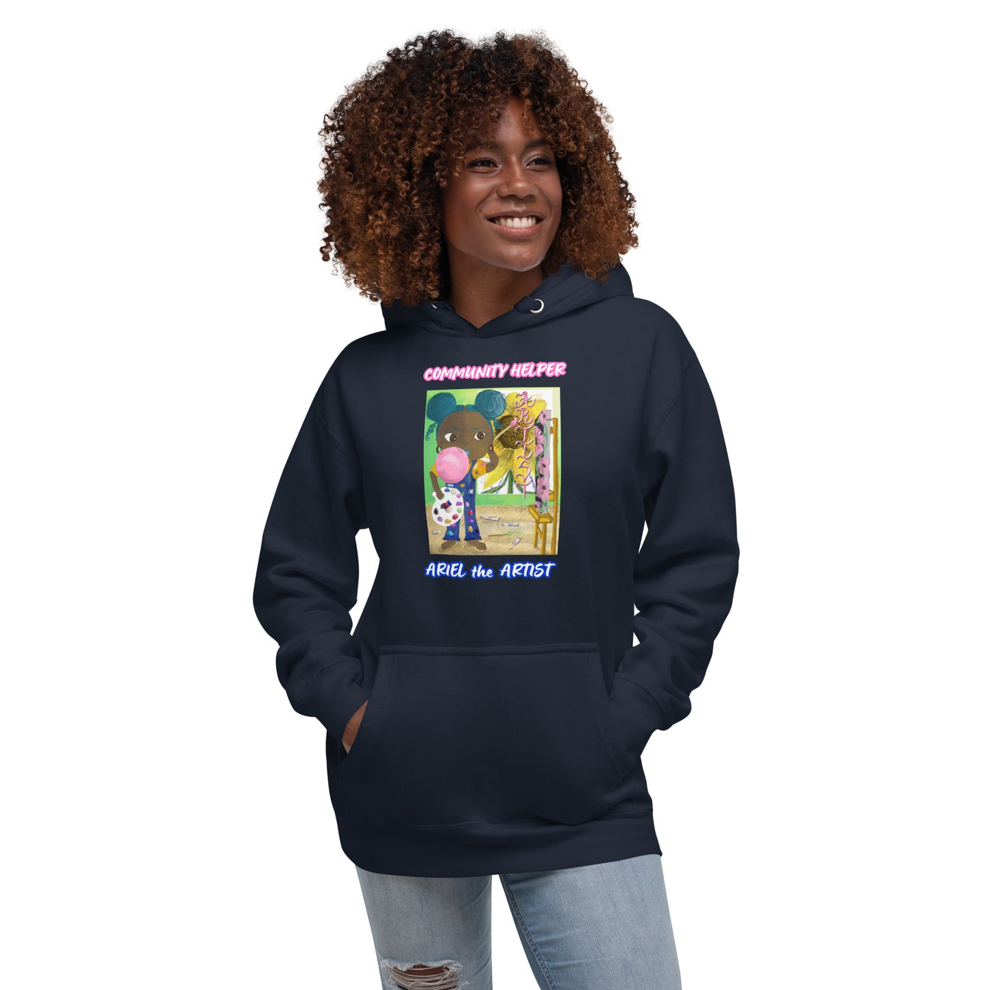 Ariel the Artist! (Community Helper) Unisex Hoodie