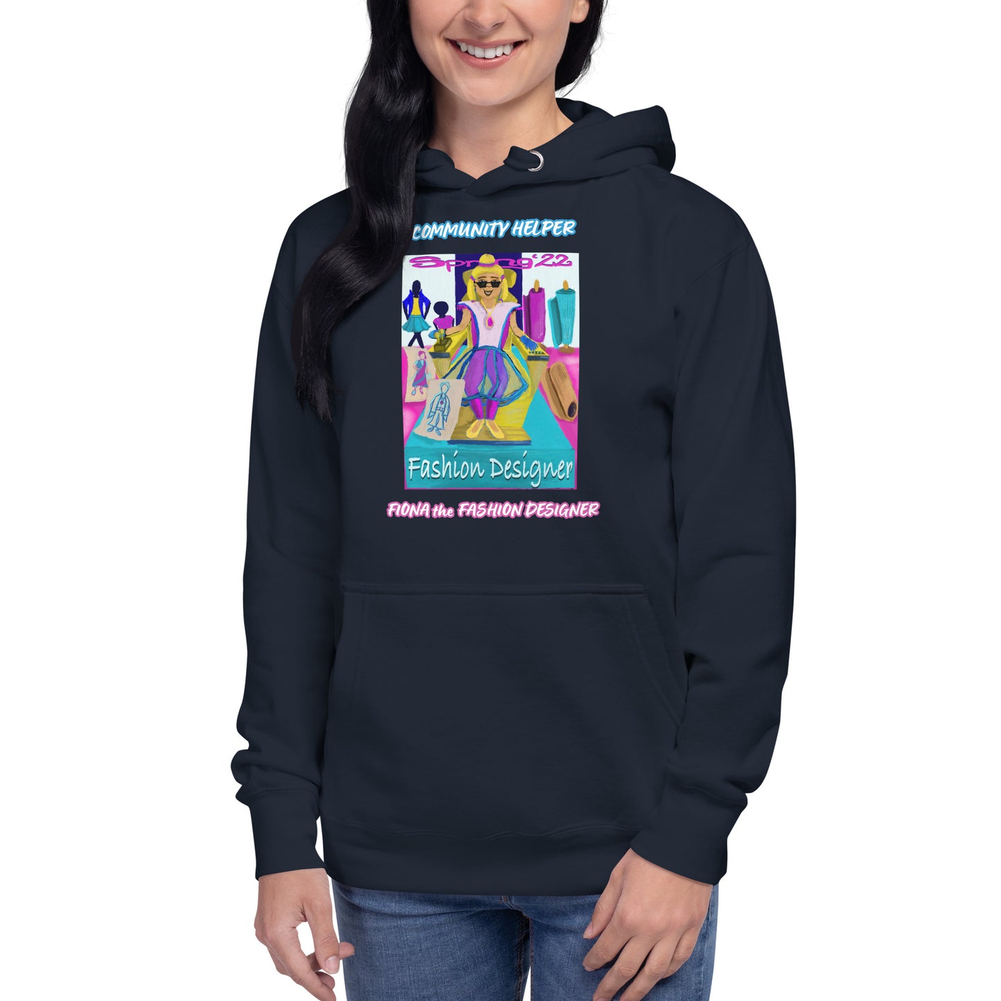 Fiona the Fashion Designer (Community Helper) Unisex Hoodie