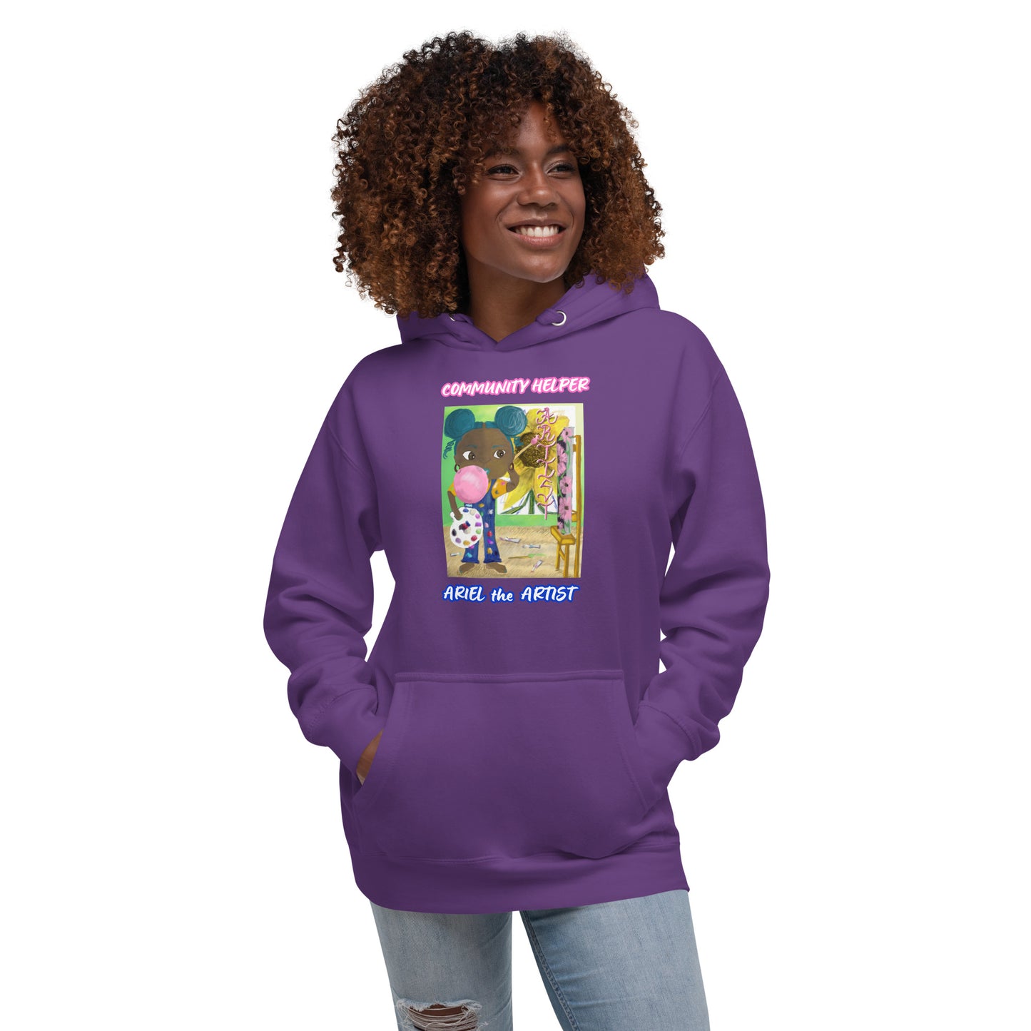 Ariel the Artist! (Community Helper) Unisex Hoodie