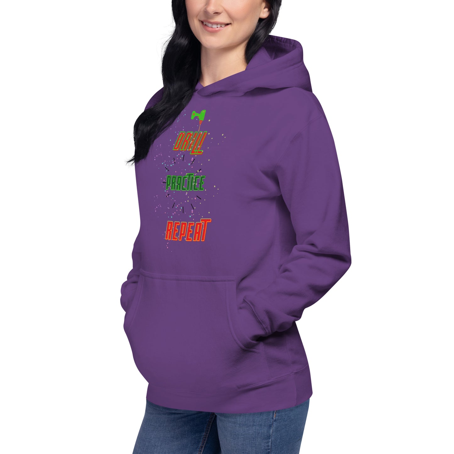 Drill Practice Repeat! (Unisex Hoodie)