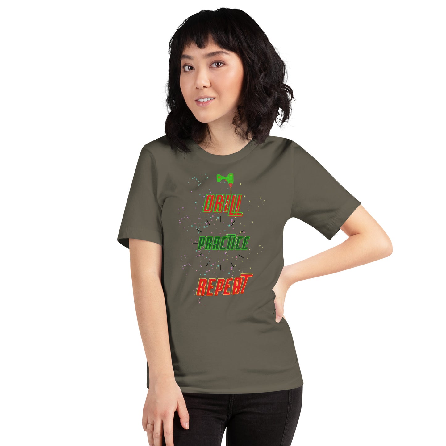 Drill Practice Repeat! Unisex (T-Shirt)