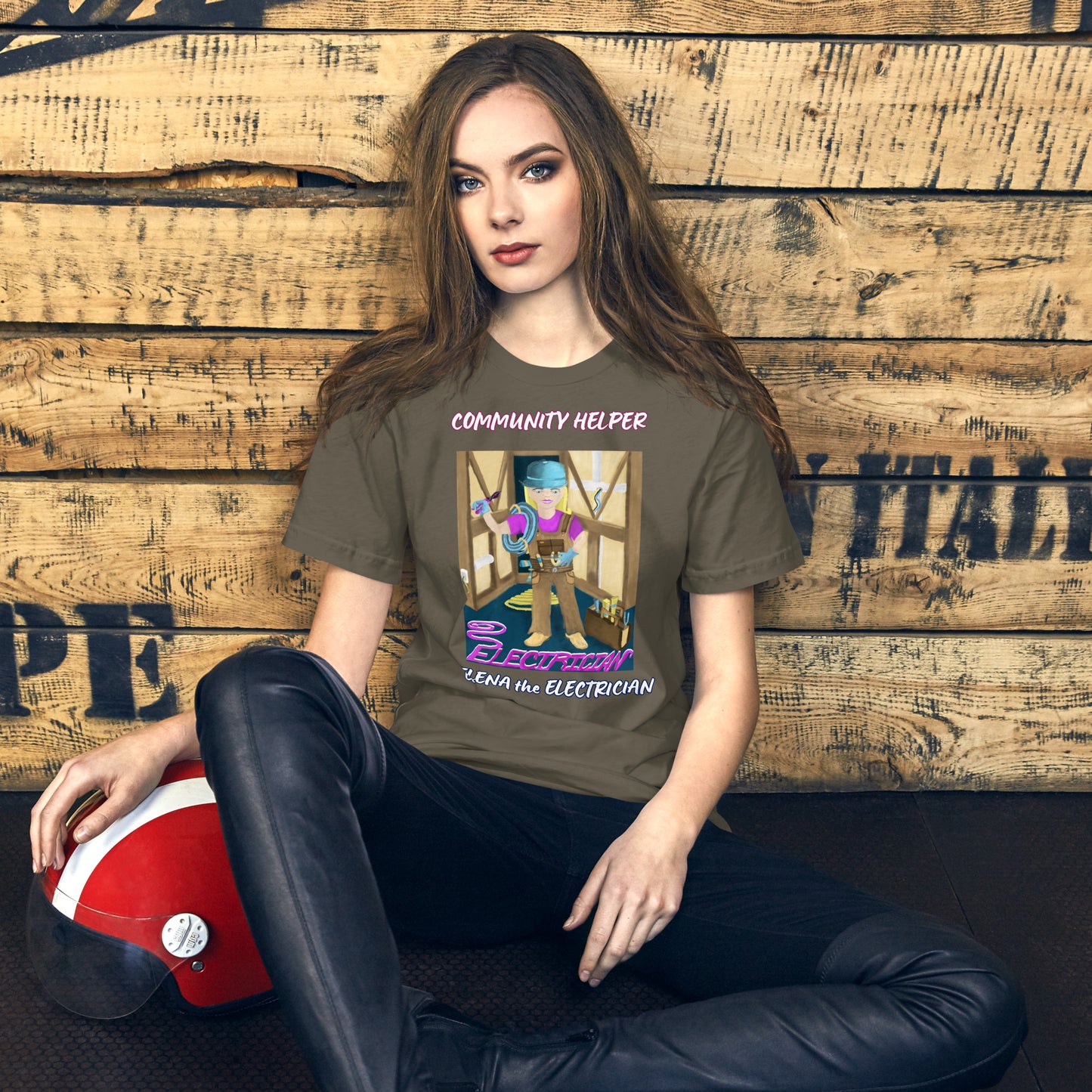 Elena the Electrician (Community Helper) Unisex T-Shirt