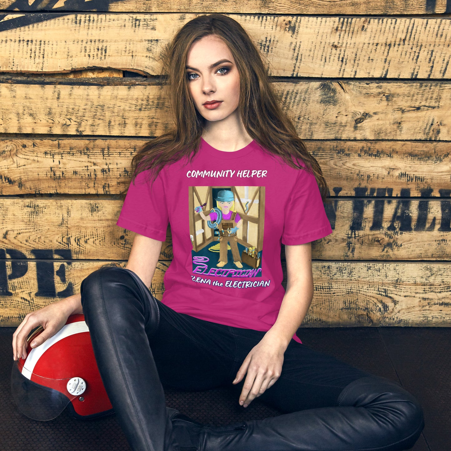 Elena the Electrician (Community Helper) Unisex T-Shirt
