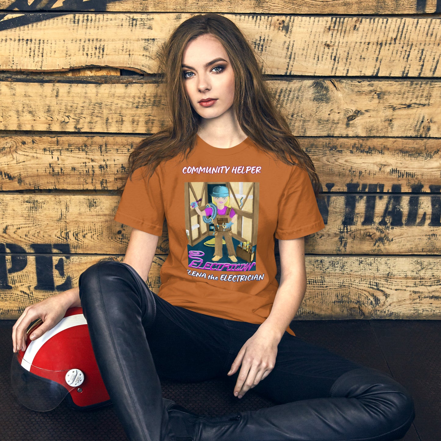 Elena the Electrician (Community Helper) Unisex T-Shirt