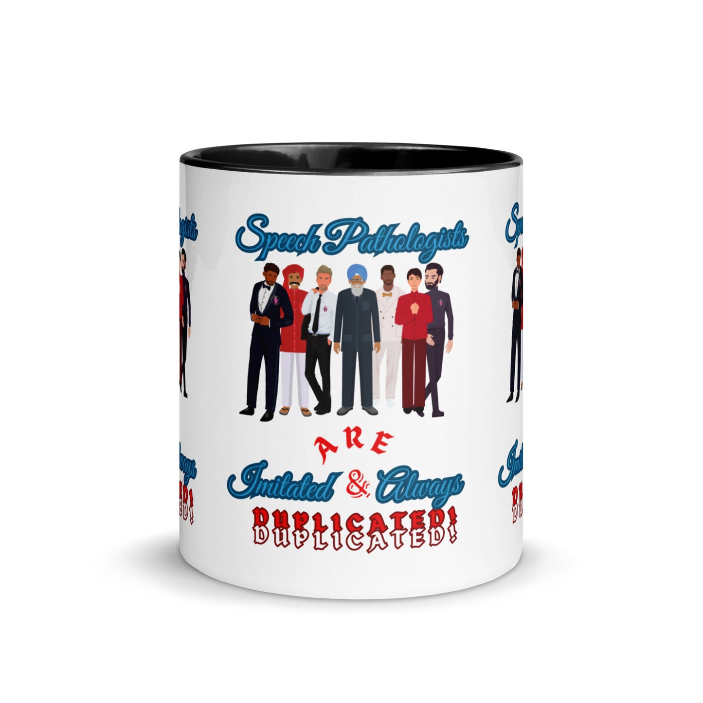 (Multicultural Men) Imitated and Always Duplicated! Mug with Color Inside