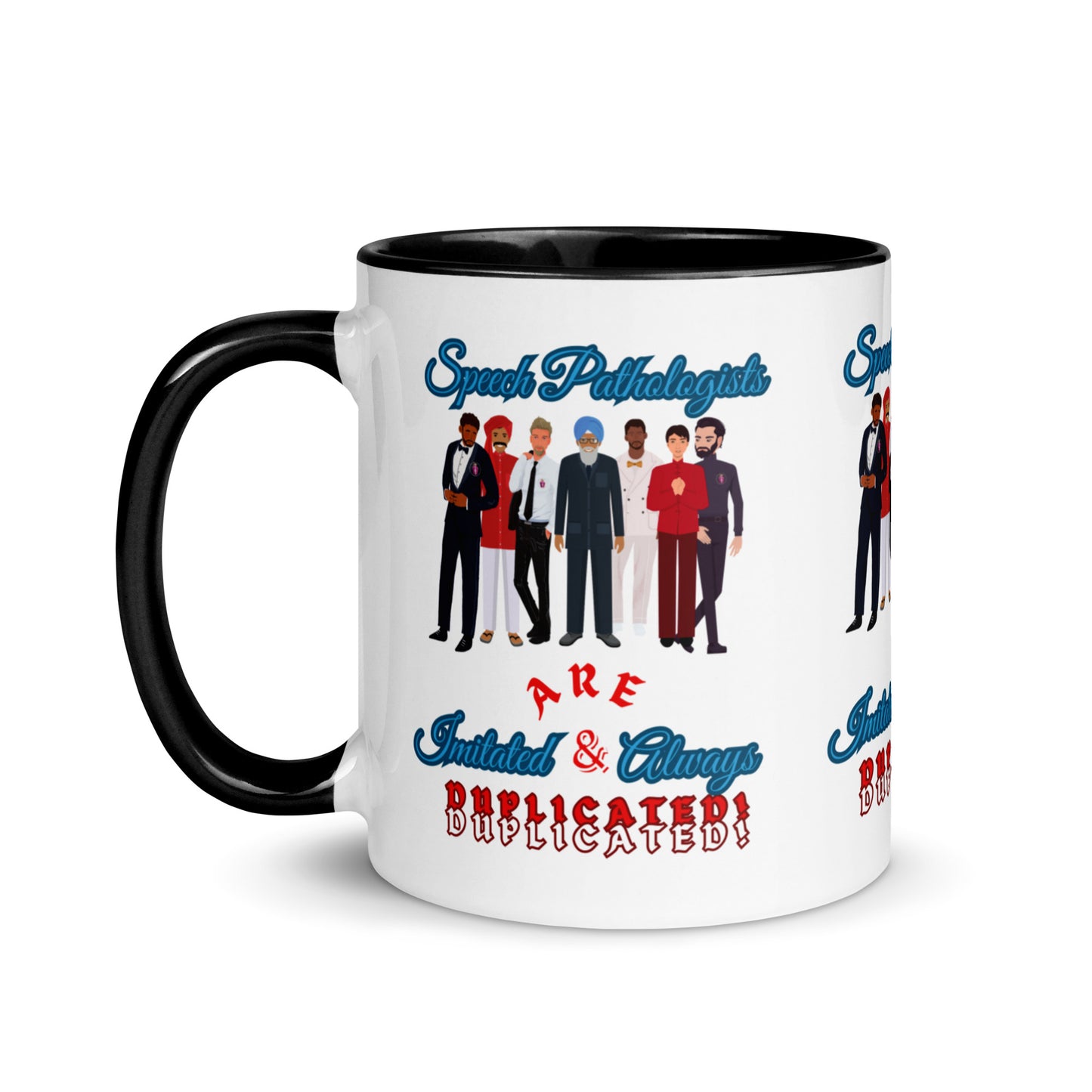 (Multicultural Men) Imitated and Always Duplicated! Mug with Color Inside