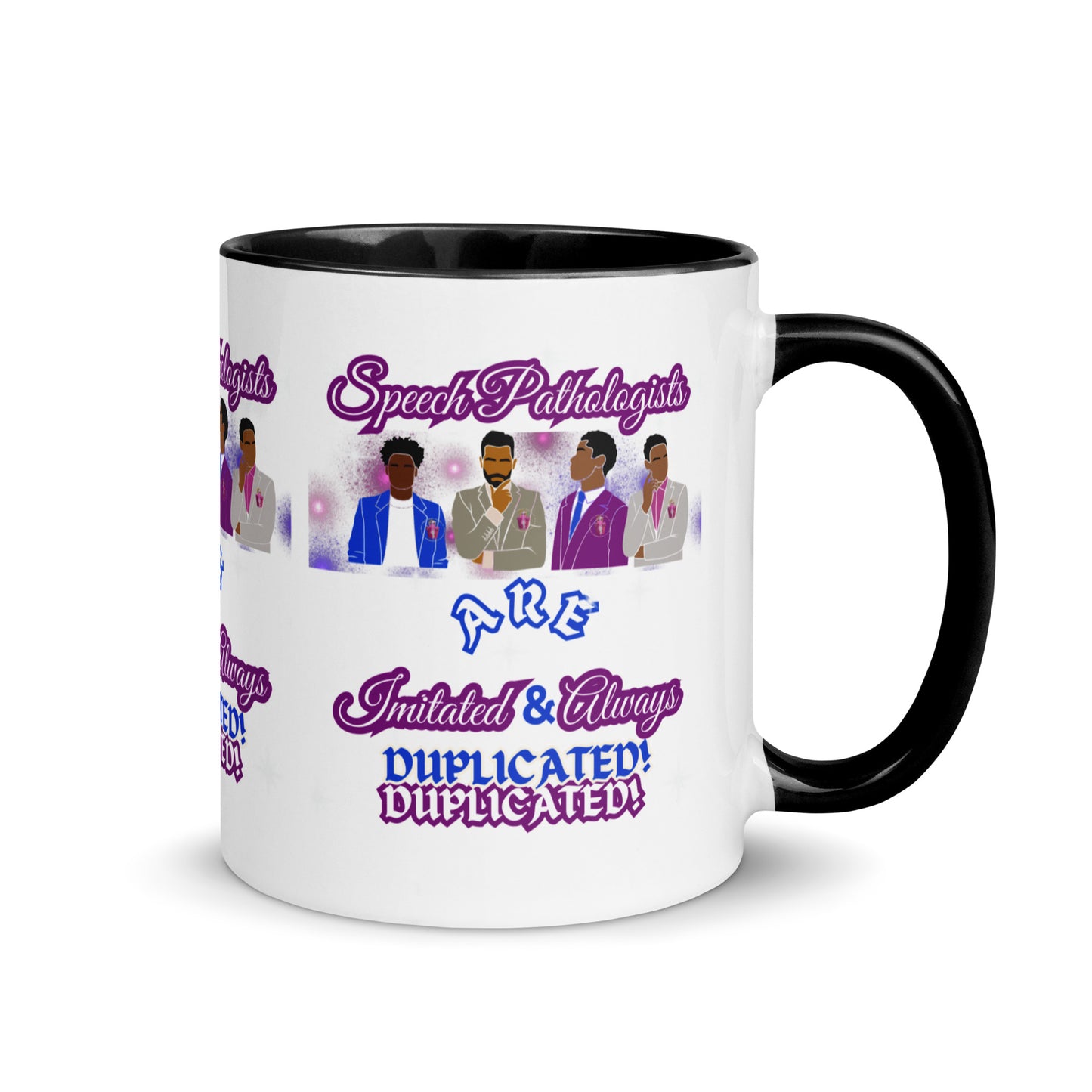 (Ebony Male) Imitated and Always Duplicated! Mug with Color Inside