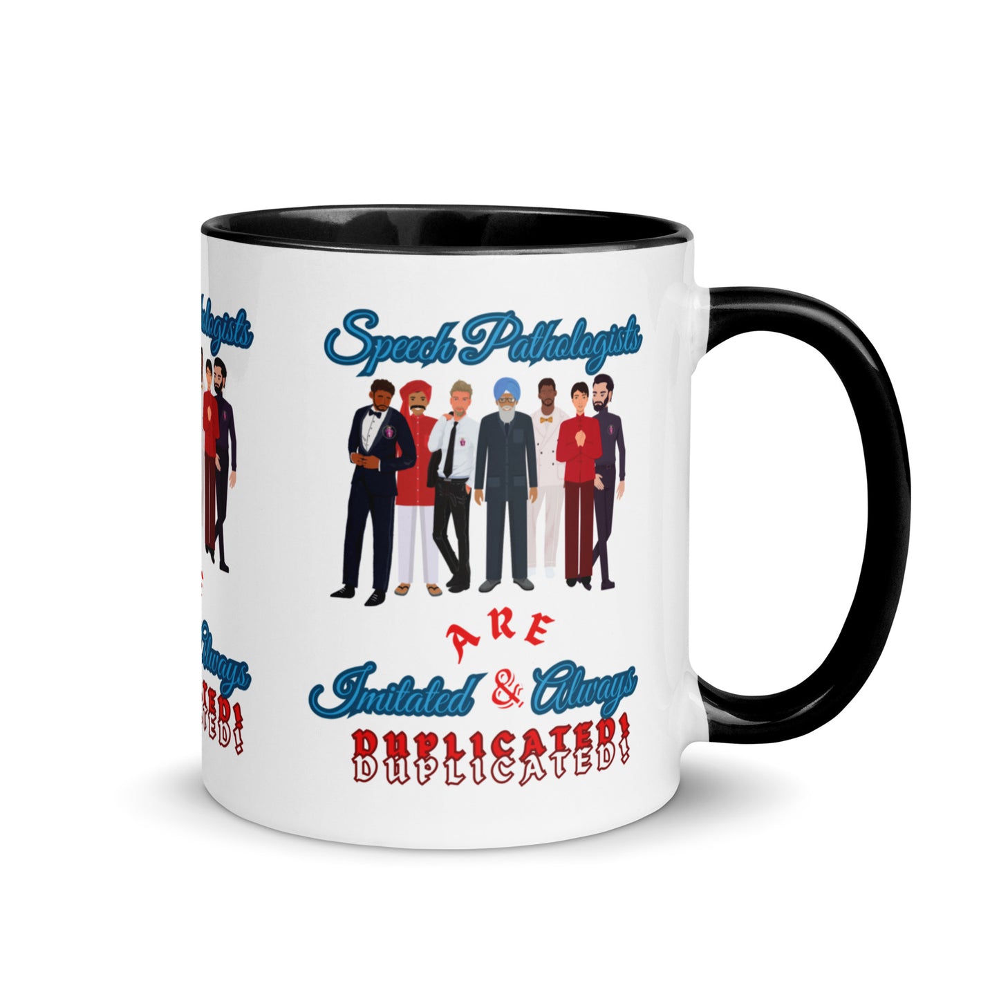(Multicultural Men) Imitated and Always Duplicated! Mug with Color Inside