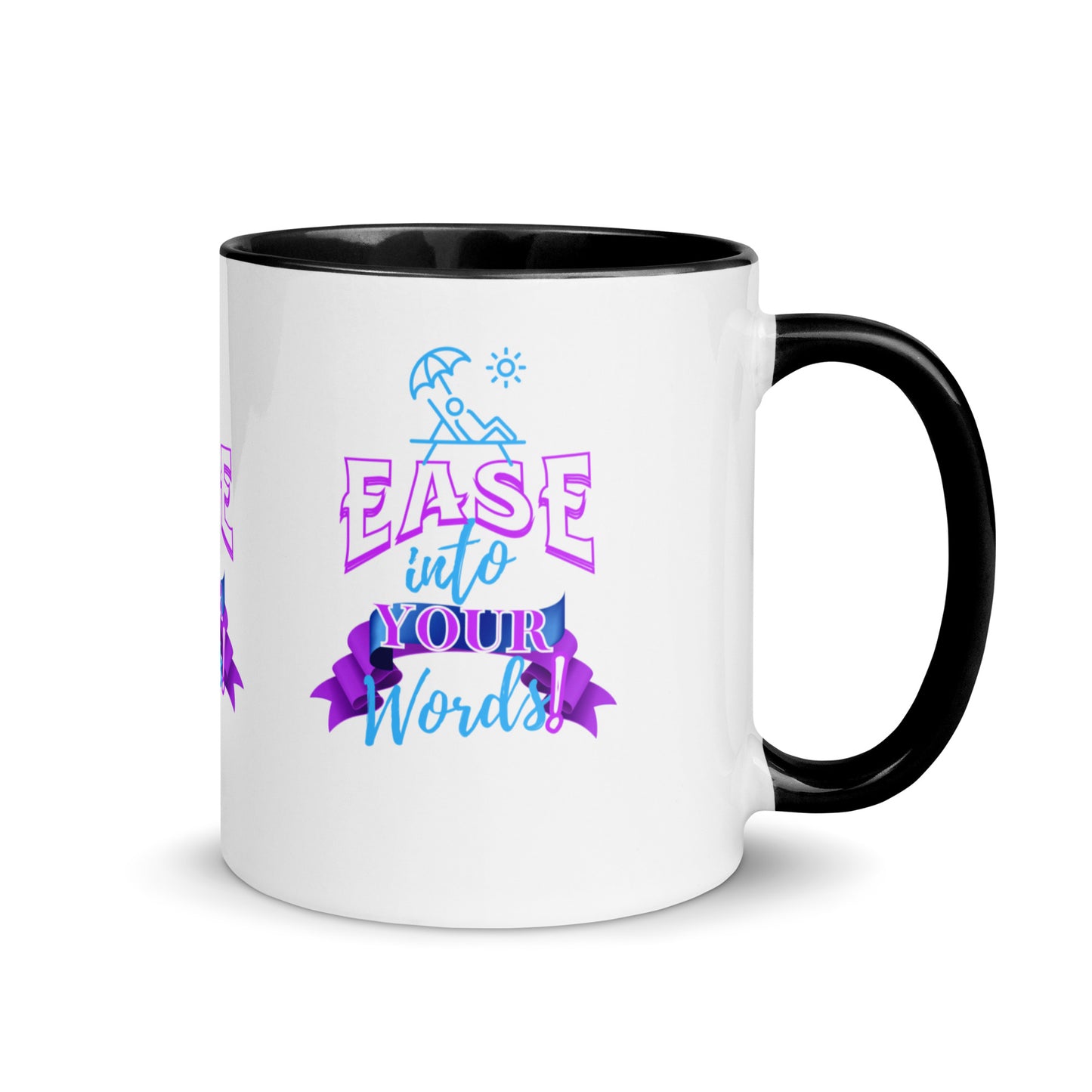 Ease Into Your Words! Mug with Color Inside