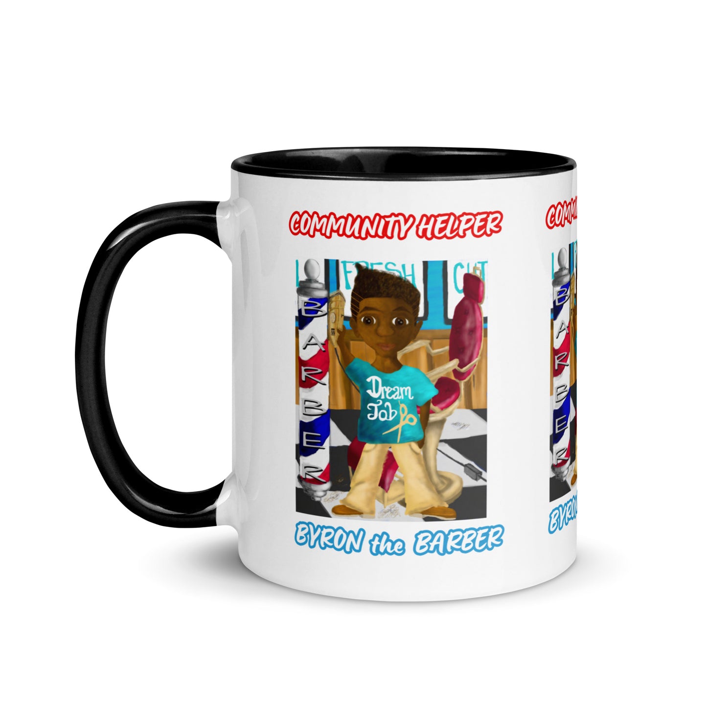 Byron the Barber (Community Helper) 11oz. Mug with Color Inside