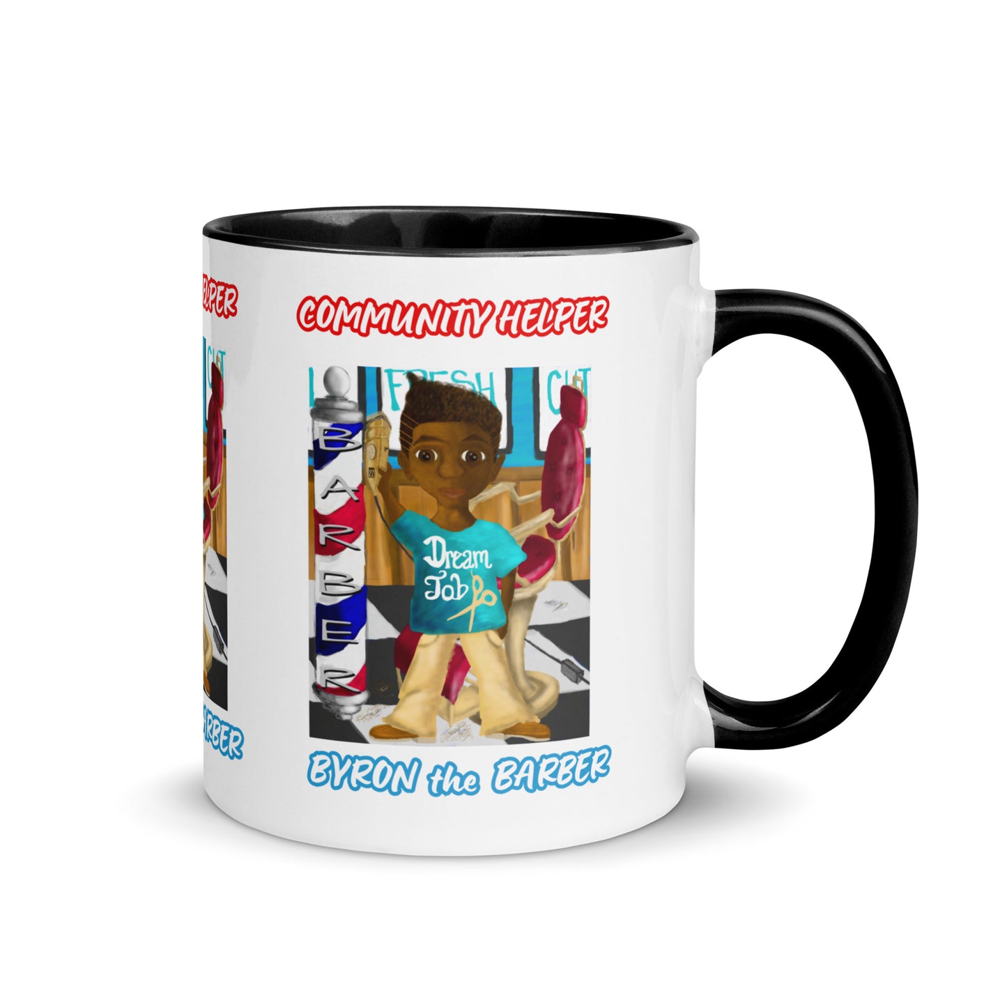 Byron the Barber (Community Helper) 11oz. Mug with Color Inside