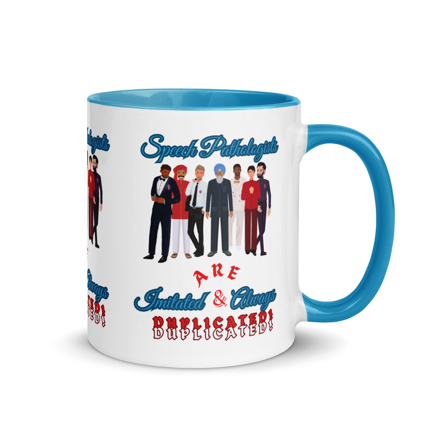 (Multicultural Men) Imitated and Always Duplicated! Mug with Color Inside