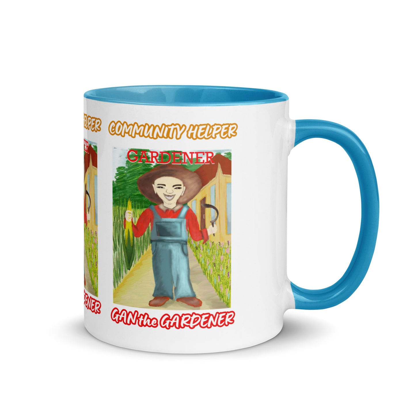 Gan the Gardener (Community Helper) 11oz. Mug with Color Inside