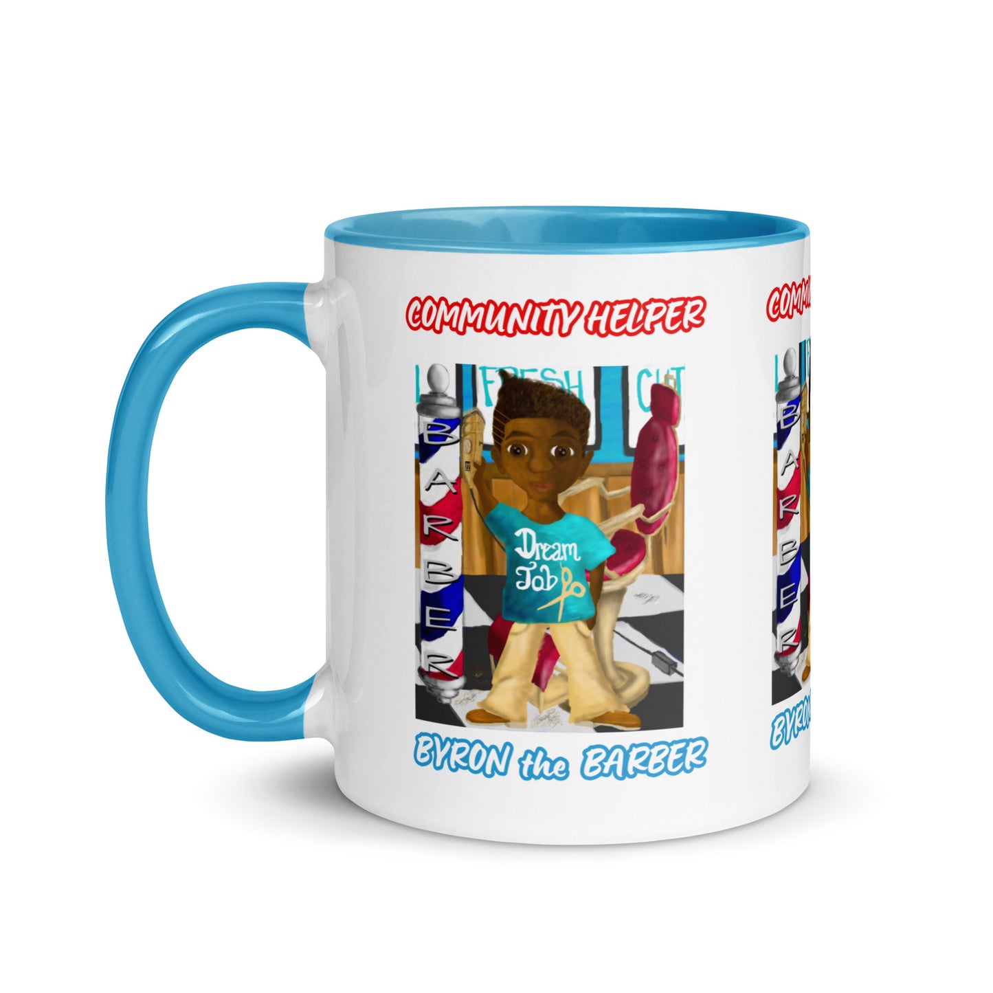 Byron the Barber (Community Helper) 11oz. Mug with Color Inside