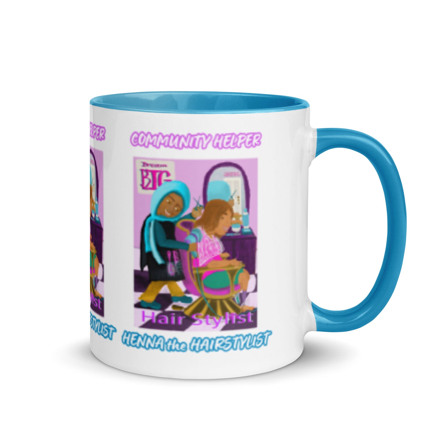 Henna the Hairstylist (Community Helper) 11oz. Mug with Color Inside