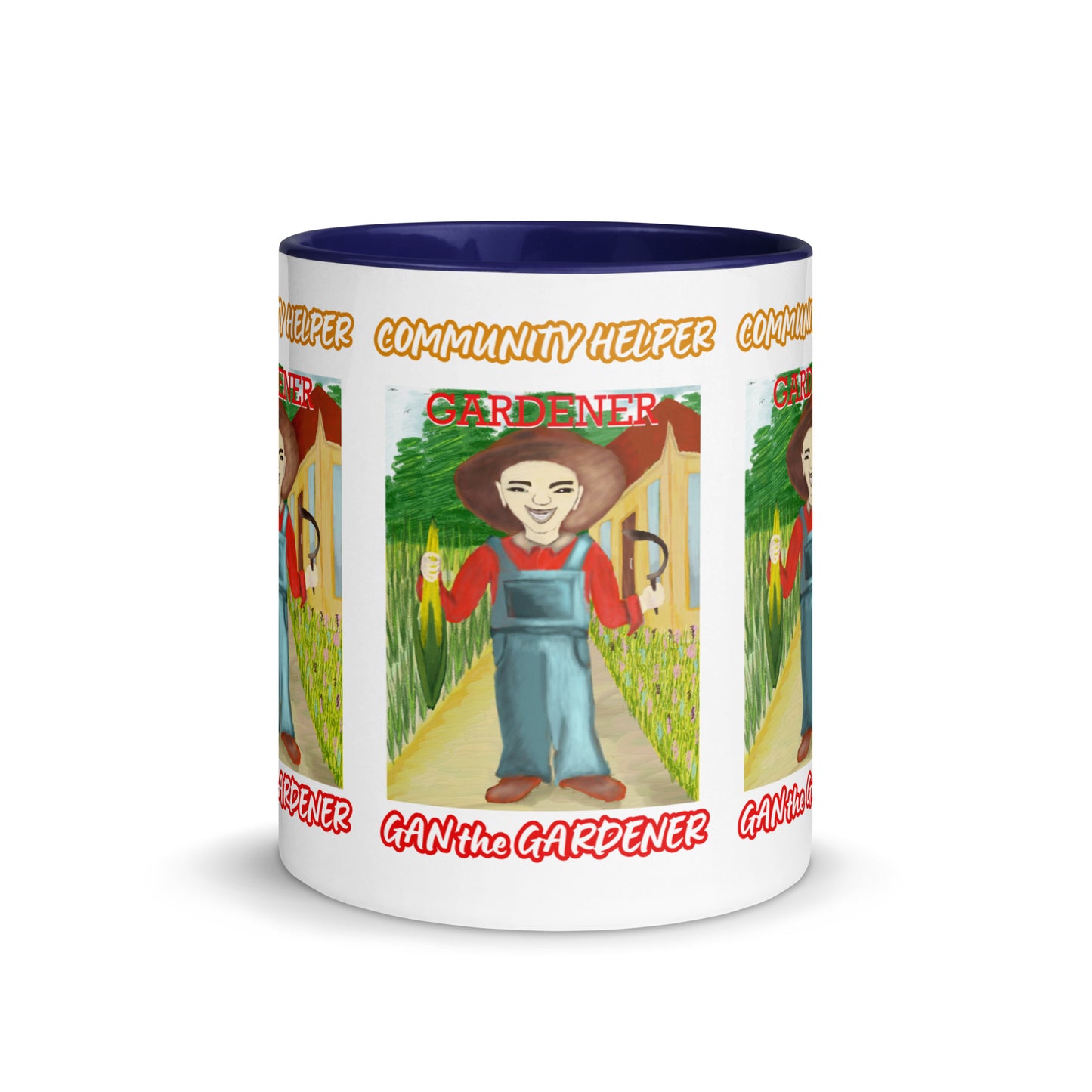 Gan the Gardener (Community Helper) 11oz. Mug with Color Inside