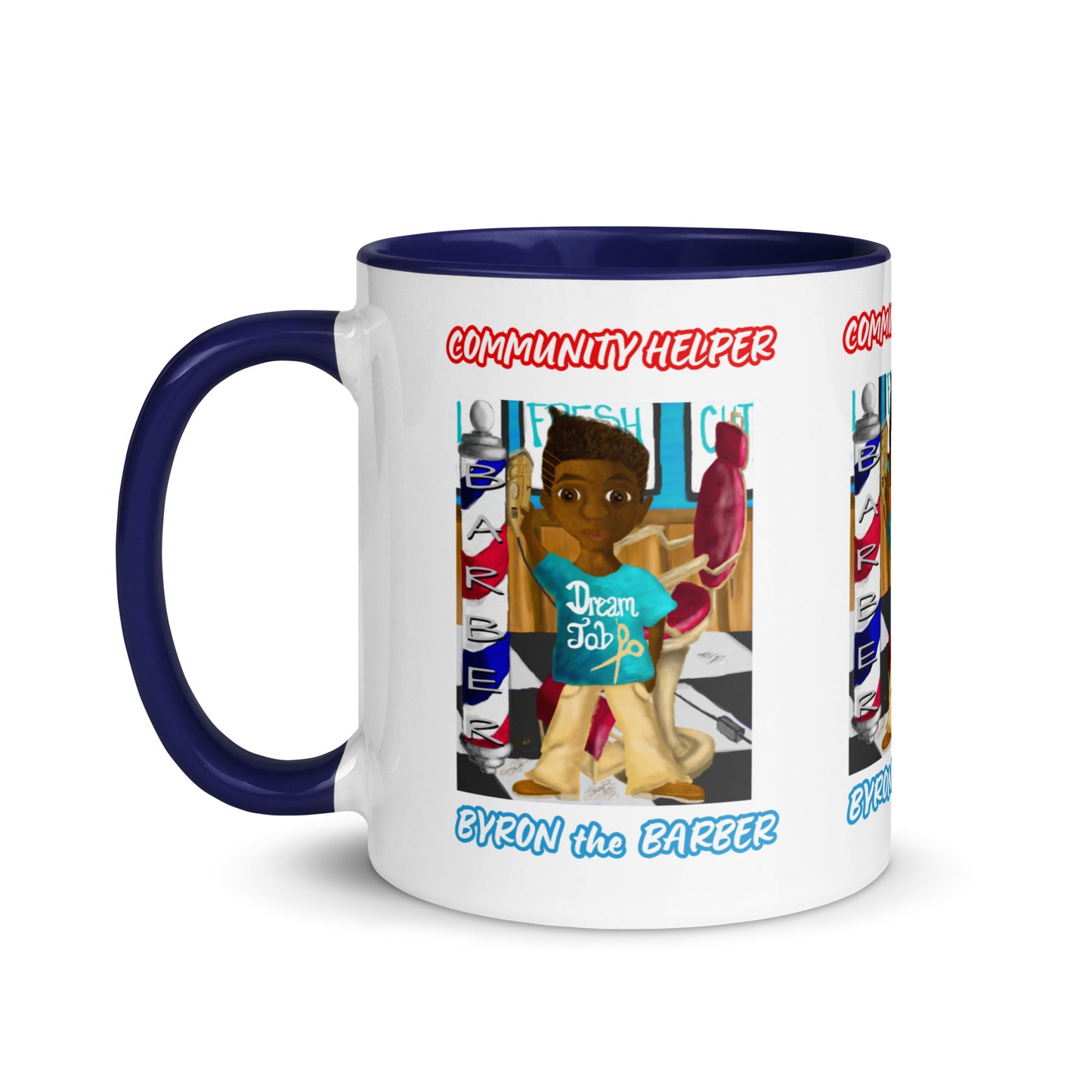 Byron the Barber (Community Helper) 11oz. Mug with Color Inside