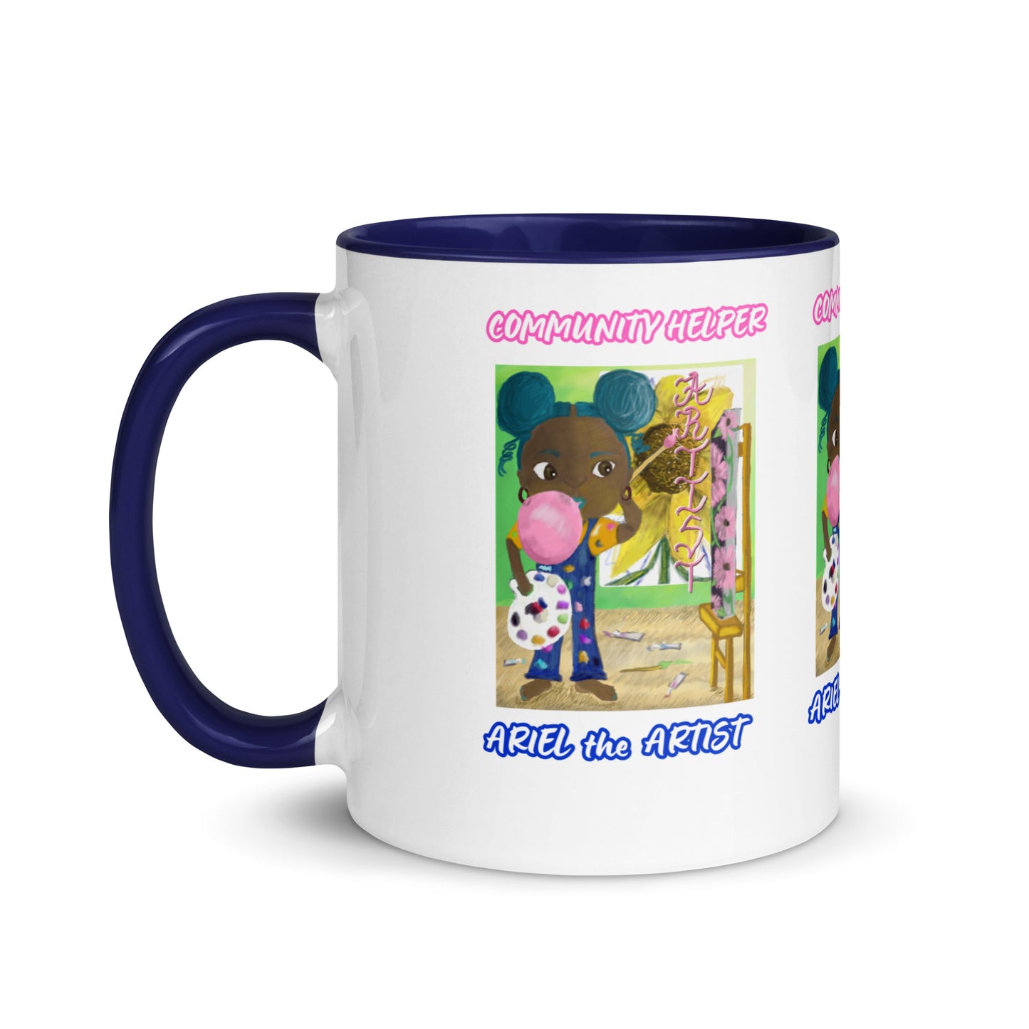 Ariel the Artist (Community Helper) 11oz. Mug with Color Inside