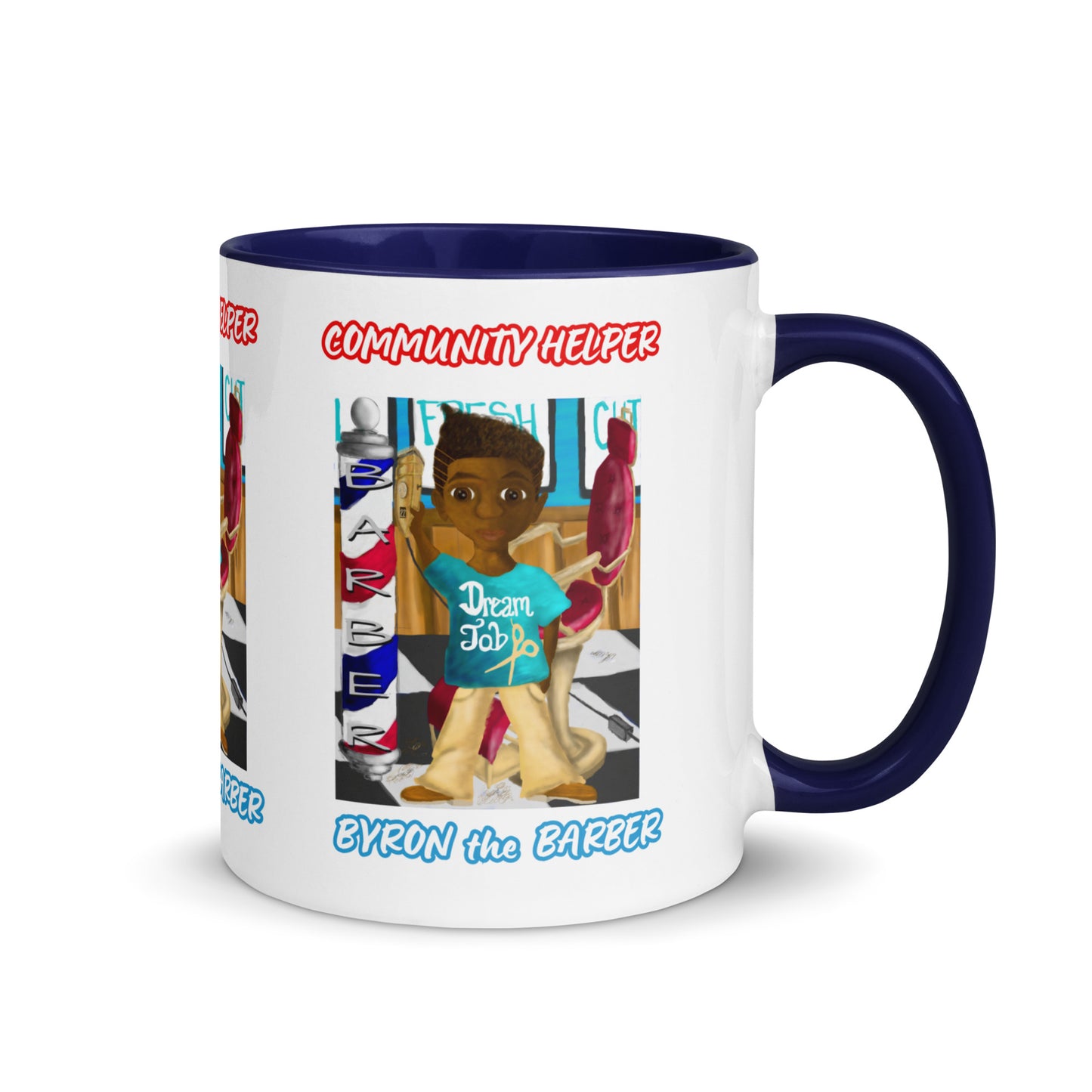 Byron the Barber (Community Helper) 11oz. Mug with Color Inside
