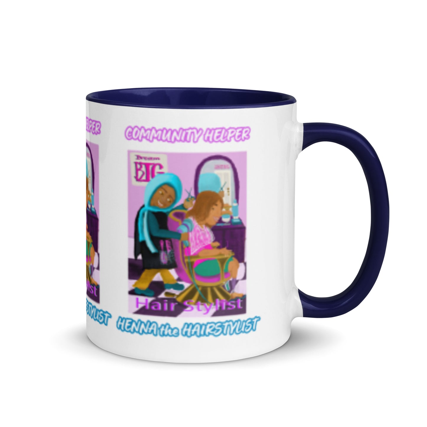 Henna the Hairstylist (Community Helper) 11oz. Mug with Color Inside