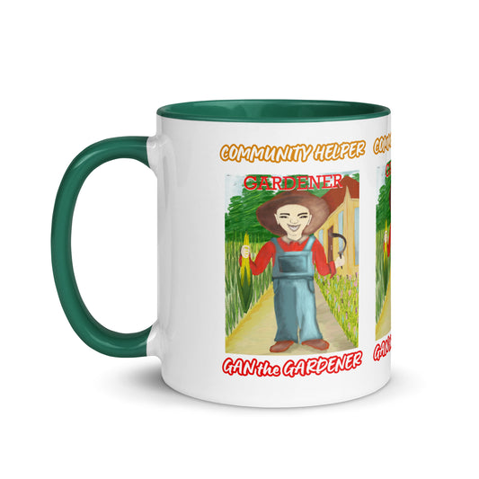 Gan the Gardener (Community Helper) 11oz. Mug with Color Inside