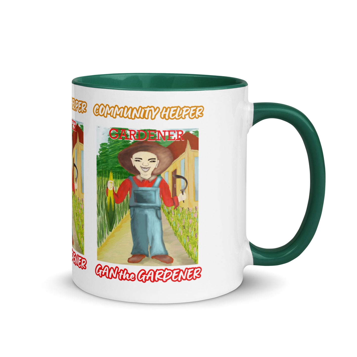 Gan the Gardener (Community Helper) 11oz. Mug with Color Inside