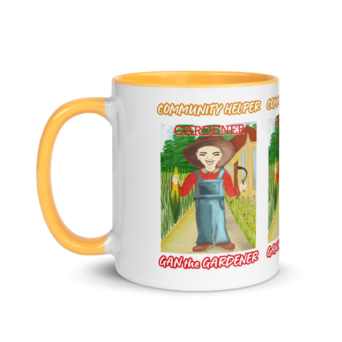Gan the Gardener (Community Helper) 11oz. Mug with Color Inside