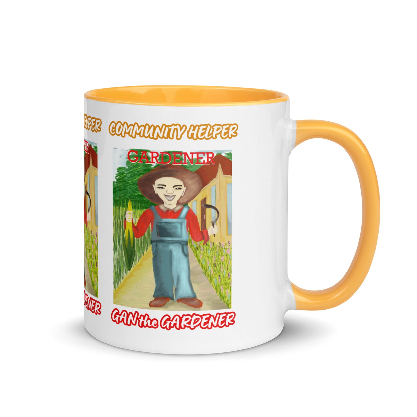Gan the Gardener (Community Helper) 11oz. Mug with Color Inside