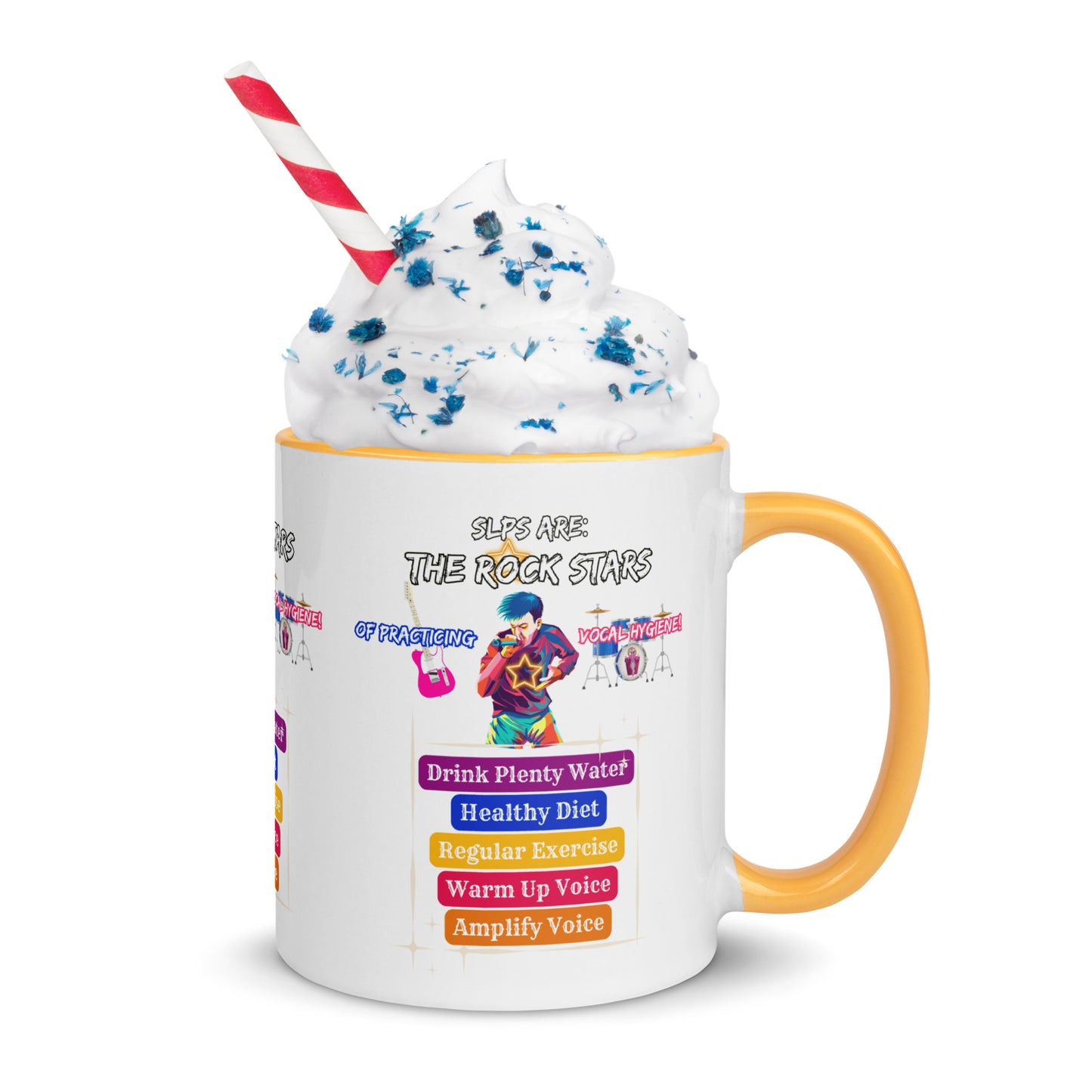 Rock Stars Of Vocal Hygiene! Mug with Color Inside
