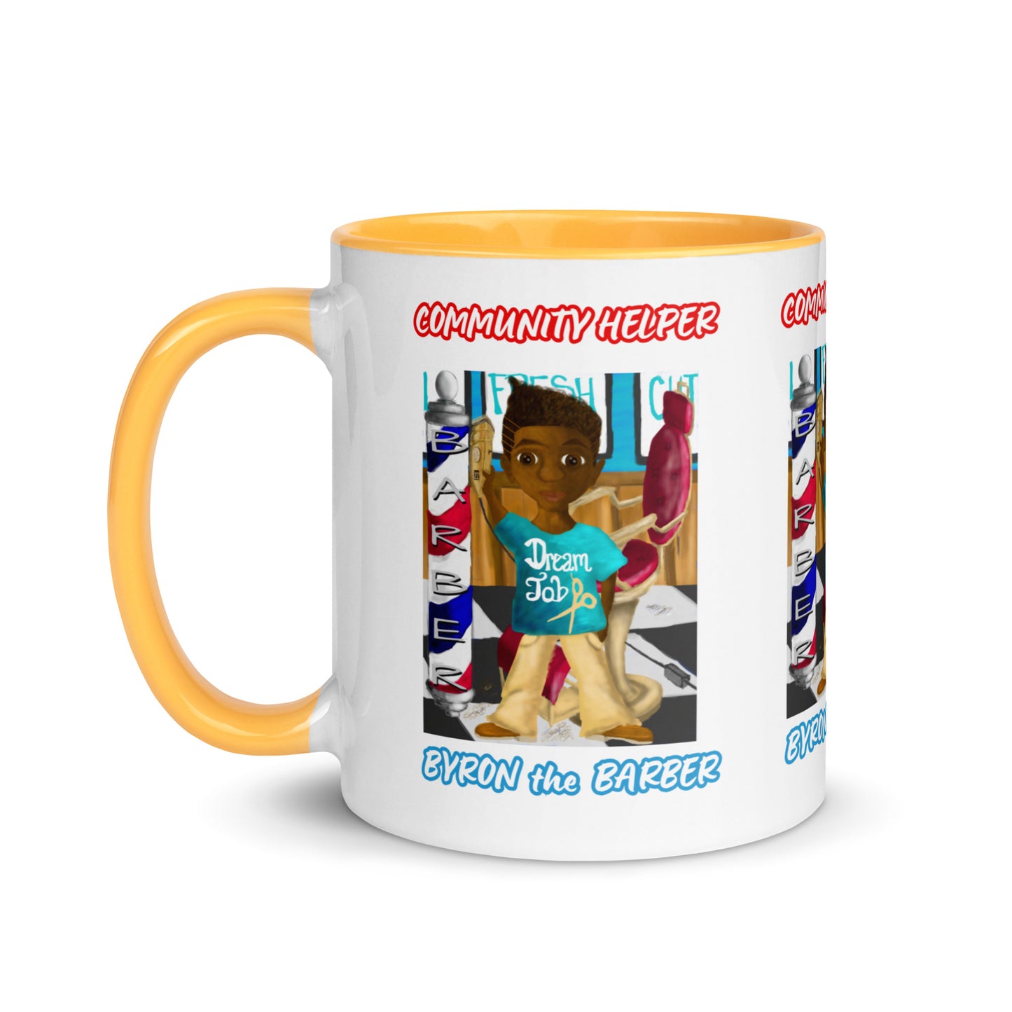 Byron the Barber (Community Helper) 11oz. Mug with Color Inside