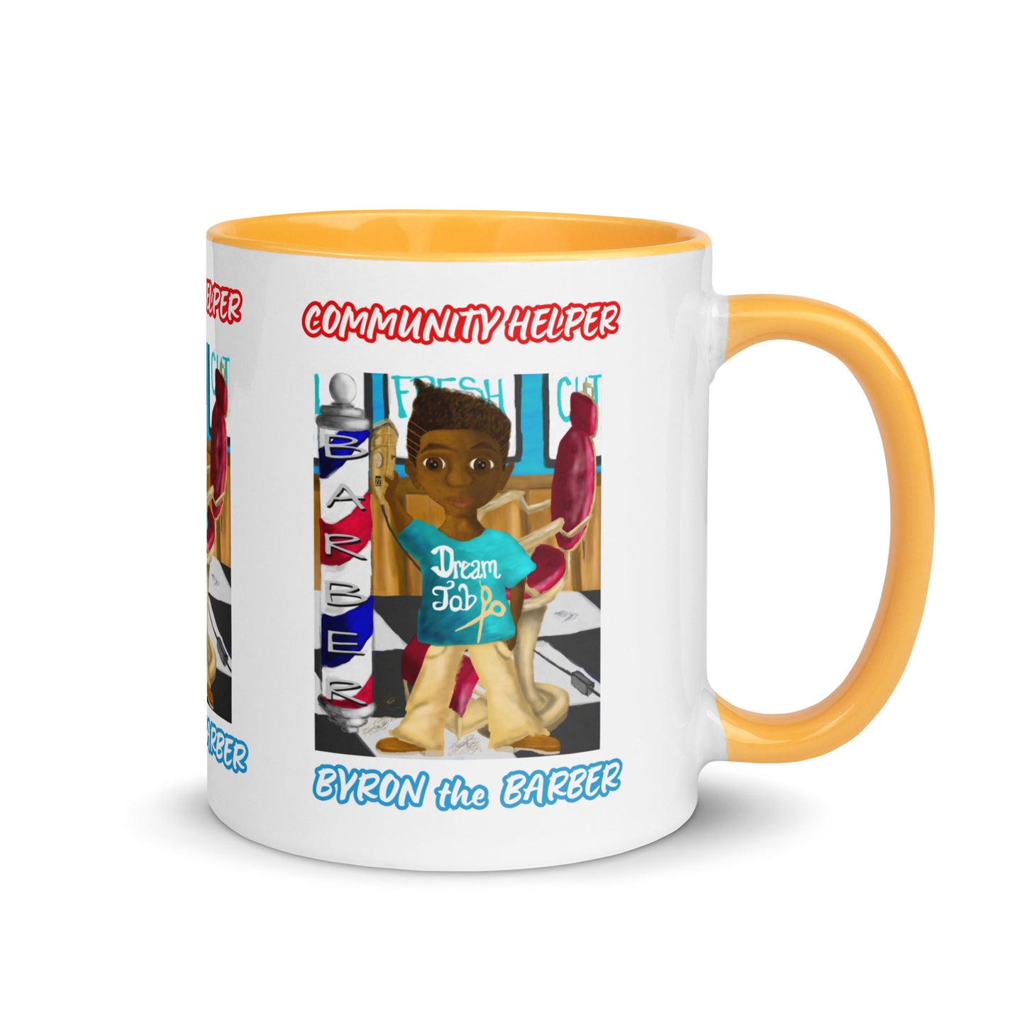 Byron the Barber (Community Helper) 11oz. Mug with Color Inside