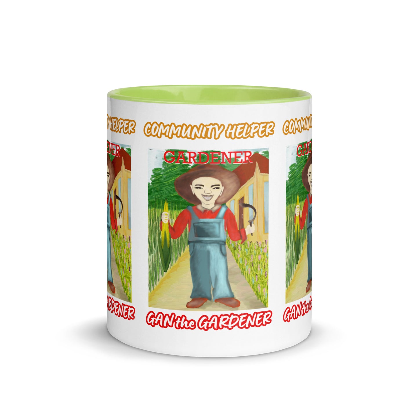Gan the Gardener (Community Helper) 11oz. Mug with Color Inside