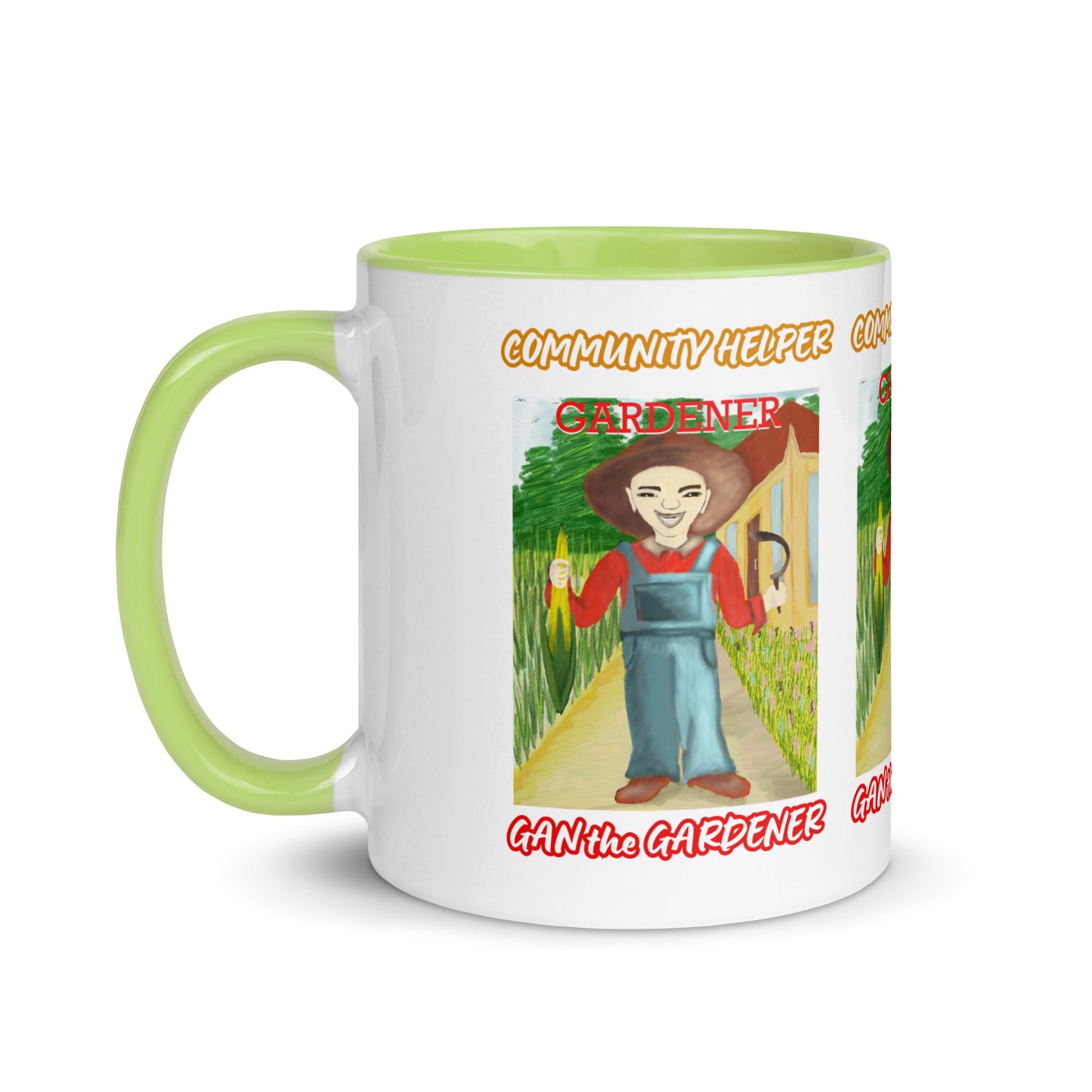Gan the Gardener (Community Helper) 11oz. Mug with Color Inside