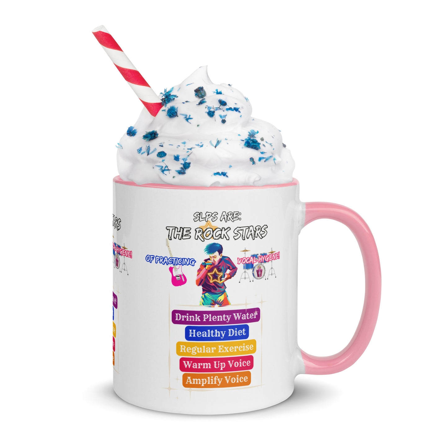 Rock Stars Of Vocal Hygiene! Mug with Color Inside