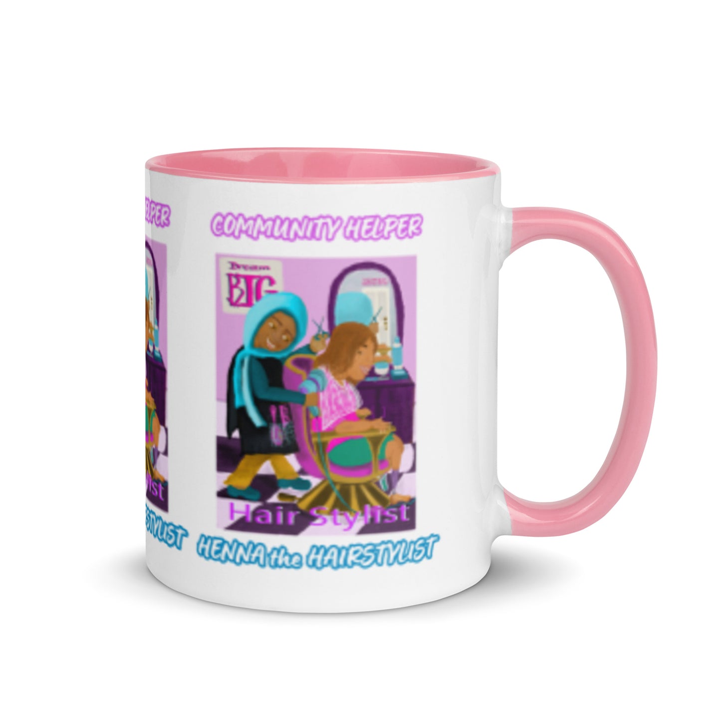 Henna the Hairstylist (Community Helper) 11oz. Mug with Color Inside