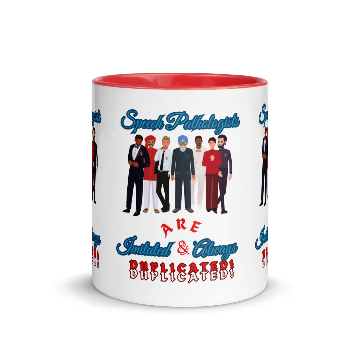 (Multicultural Men) Imitated and Always Duplicated! Mug with Color Inside