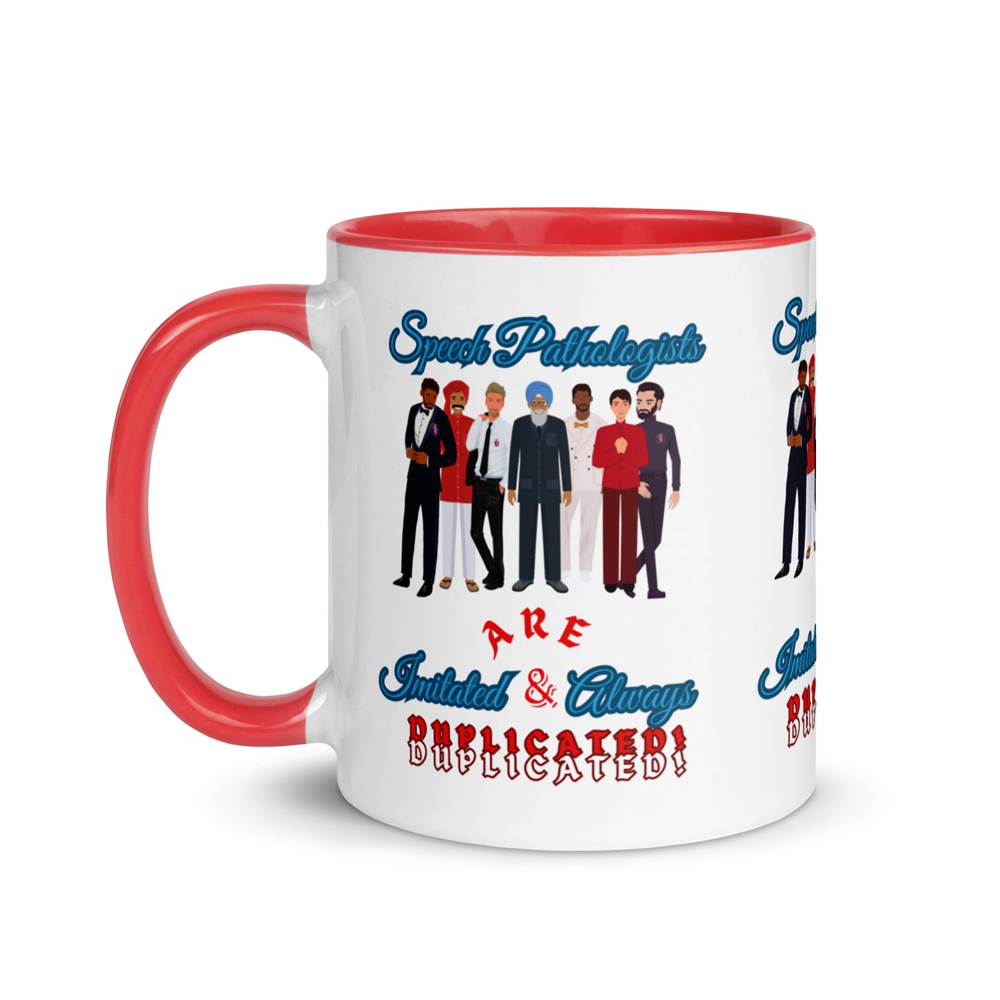 (Multicultural Men) Imitated and Always Duplicated! Mug with Color Inside